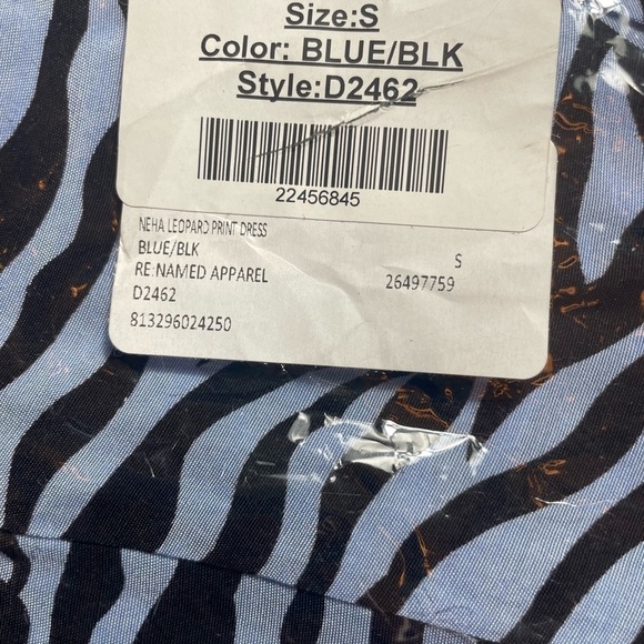 re:named Neha Leopard Print Dress blue/back - Picture 13 of 16